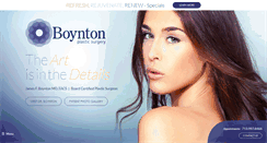 Desktop Screenshot of boyntonplasticsurgery.com